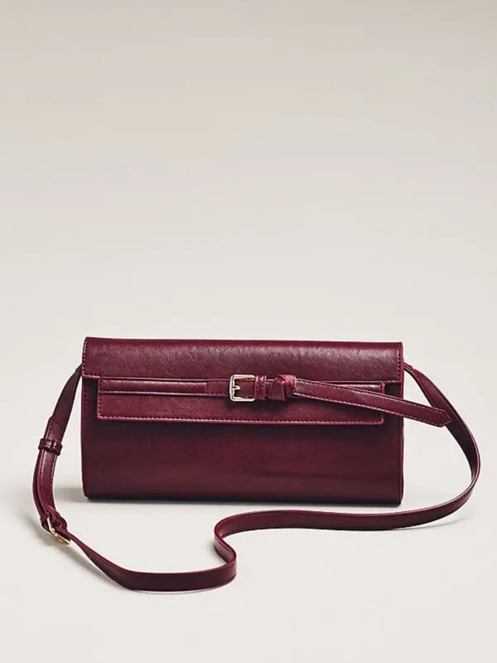 NWOT | Anthropologie Structured Belted Crossbody Bag
